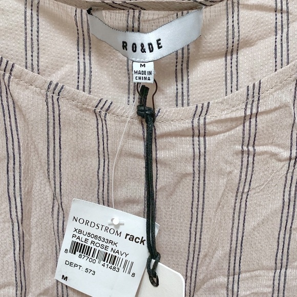 Ro & De Blush Ruffle Asymmetrical Tank - Picture 5 of 5